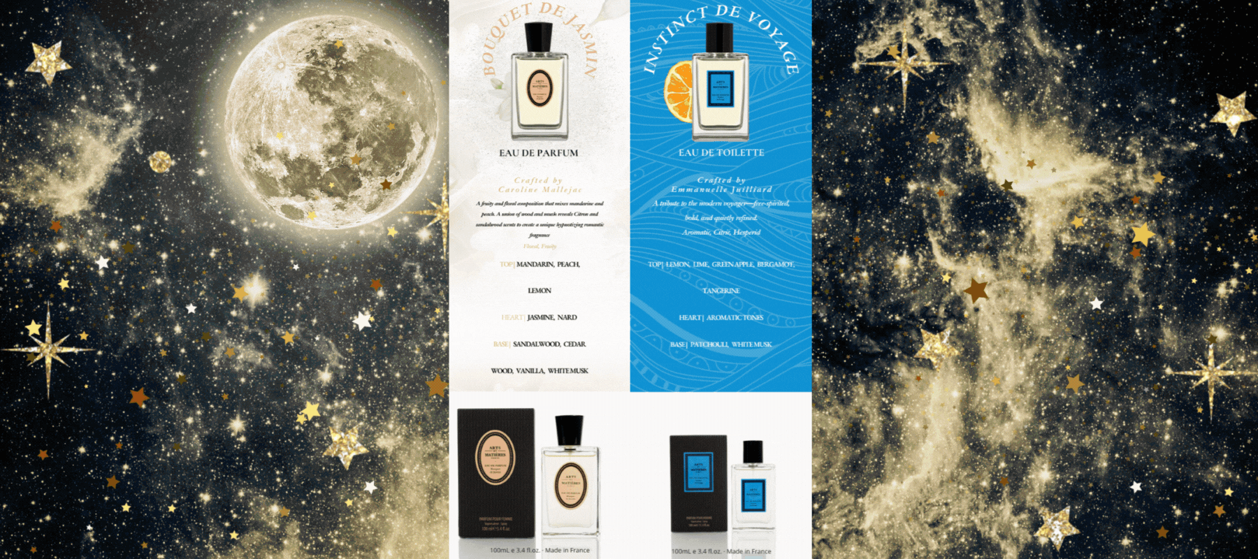 L’Âme Vagabonde fragrance collection inspired by wanderlust and adventure by Arts et Matières